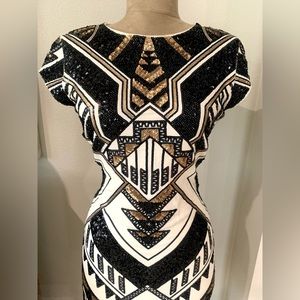 Express Color Block Moen Dress. Size Medium. Like New